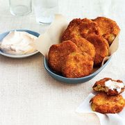 <p>Similar to the classic favorite you love, fried green tomatoes, these juicy bites are kicked up a notch with a cumin-laced dip.</p>
<p><strong>Recipe: <a href="http://www.countryliving.com/recipefinder/fried-tomatillos-creamy-cumin-dip-recipe-clx1013" target="_self">Fried Tomatillos with Creamy Cumin Dip</a></strong></p>