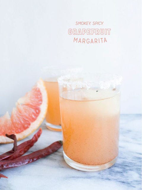 smokey spicy grapefruit margarita