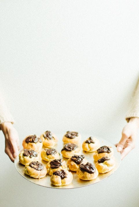 einkorn cream puffs