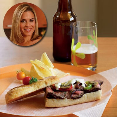Cat Cora's Sunday Cheese Steak Sandwich