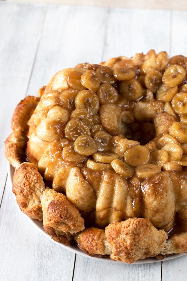 bourbon bananas foster monkey bread