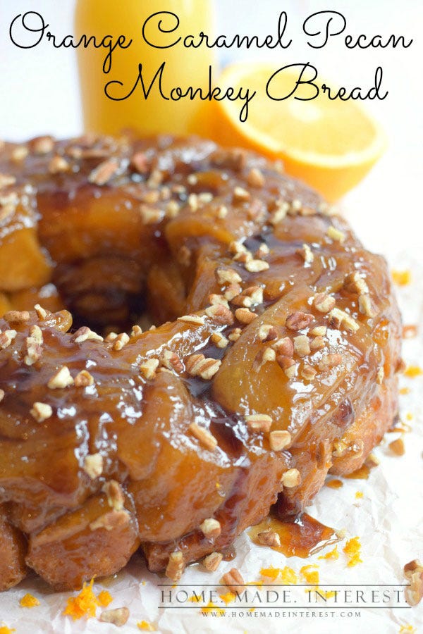 orange caramel pecan monkey bread