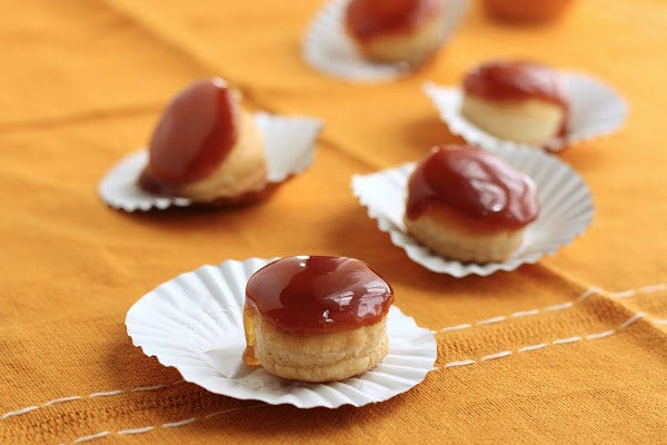 crème brûlée cream puffs