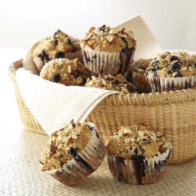 whole grain blueberry muffins