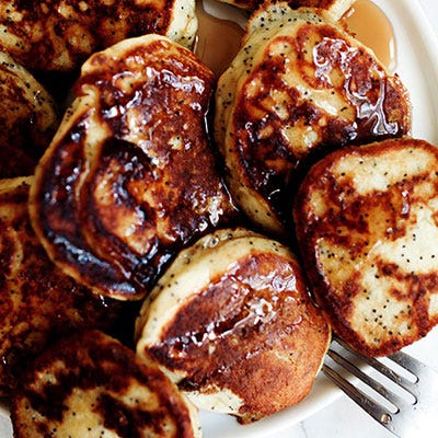 lemon poppy seed buttermilk pancakes