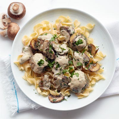 turkey meatball stroganoff
