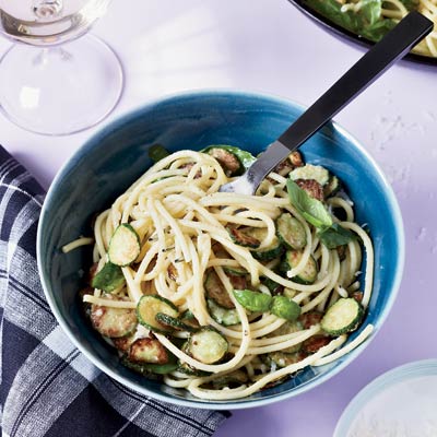 fried zucchini spaghetti