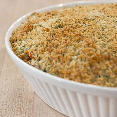 Fall Vegetable and Orzo Casserole