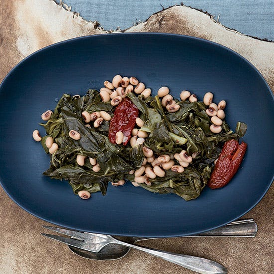 collard greens with black eyed peas