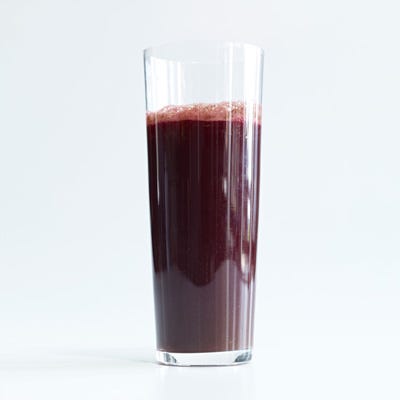 glass of purple juice