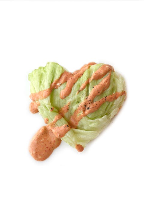 Heart-Shaped Salad heart shaped salad
