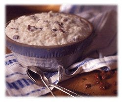 Cherries and Cream Rice Pudding