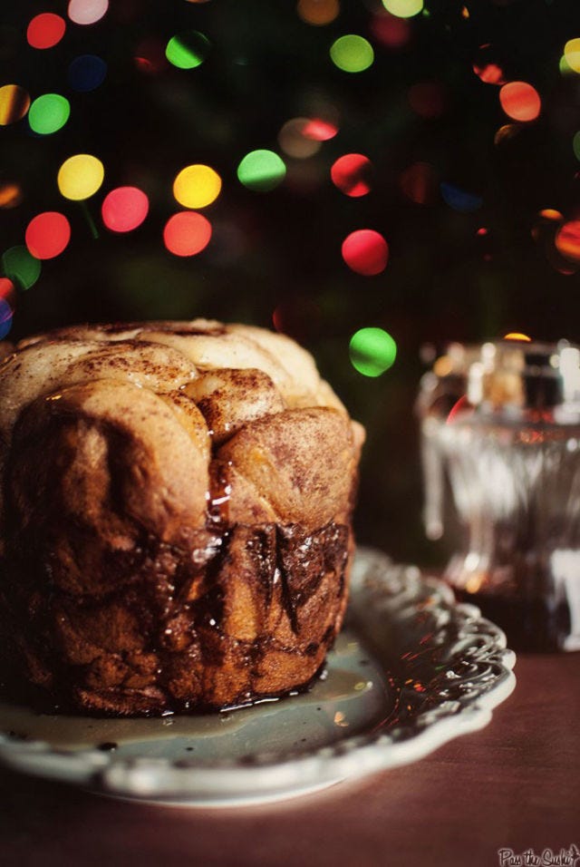 slow cooker eggnog french toast monkey bread