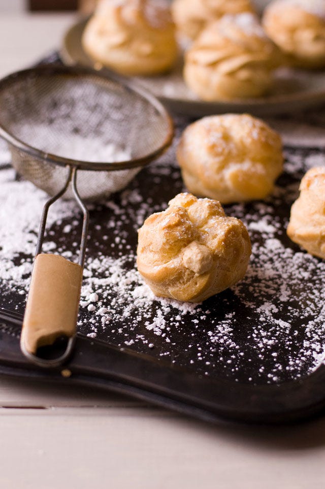 pumpkin pie cream puffs