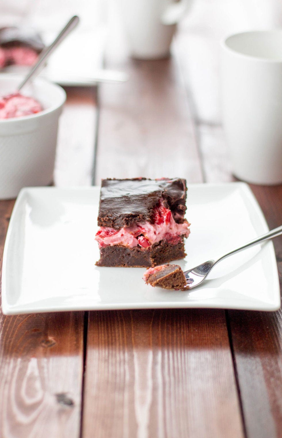 cherry chocolate brownie