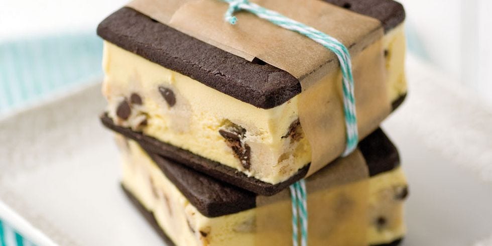 Old-Fashioned Cookie Dough Ice Cream Sandwiches
