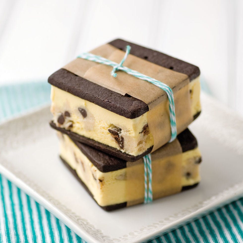<p>These tasty summertime treats take the classic ice cream sandwich to a whole new level with — what else? — cookie dough! The soft chocolate cookies make the perfect foundation for blocks of frozen cookie dough goodness: firm on the outside, chewy on the inside, with a hint of saltiness that intensifies the richness of the chocolate. </p>
<p><strong>Recipe:</strong> <a href="http://gogonow.org/recipefinder/old-fashioned-cookie-dough-ice-cream-sandwiches-recipe-del0514%22%3E%3Cstrong%3ECookie Dough Ice Cream Sandwiches</strong></a></p>