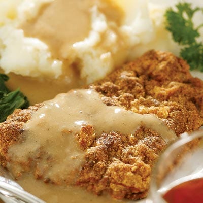 chicken fried steak and gravy