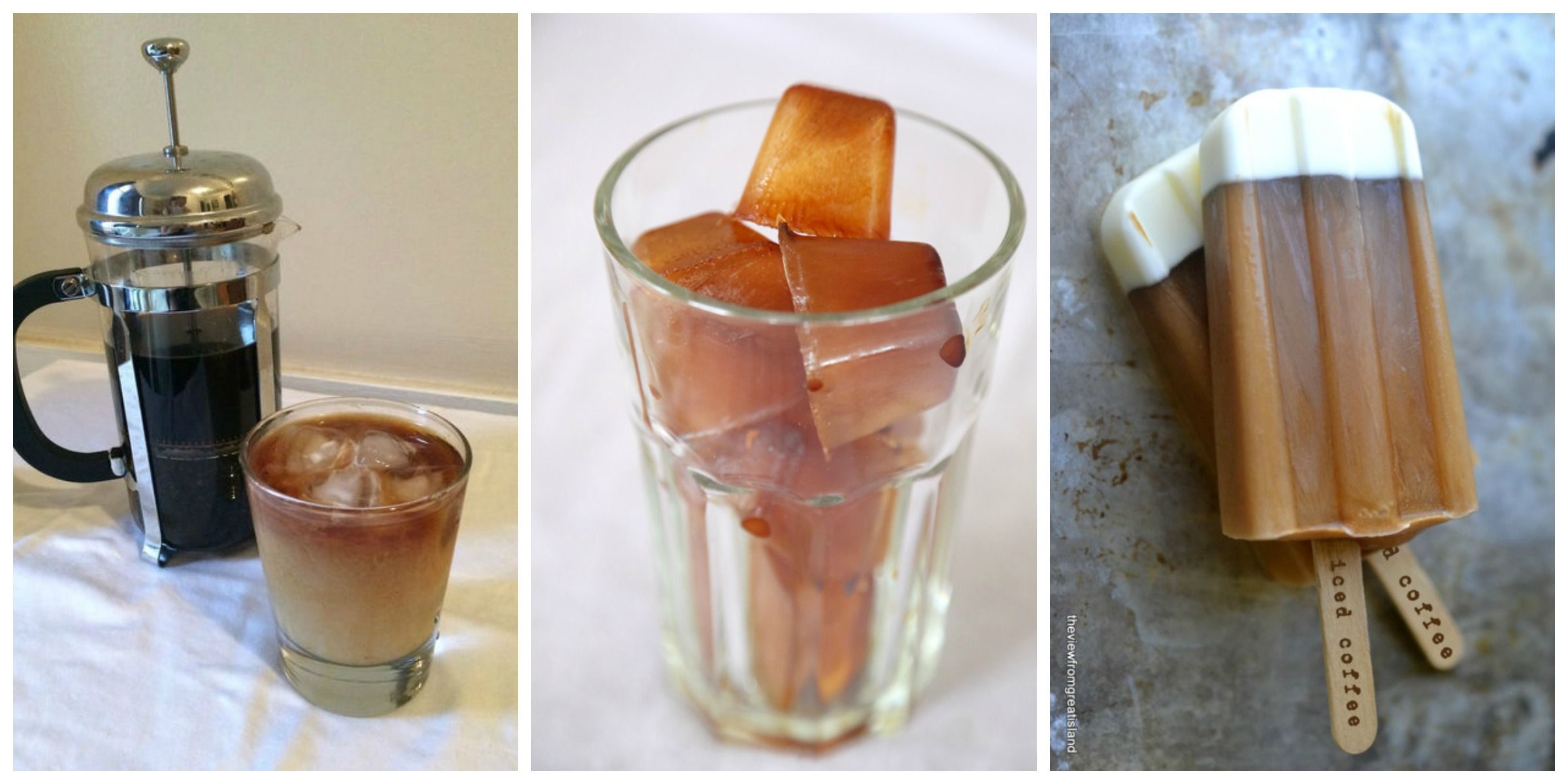 coffee ice cubes so that your iced coffee doesn't get watered down