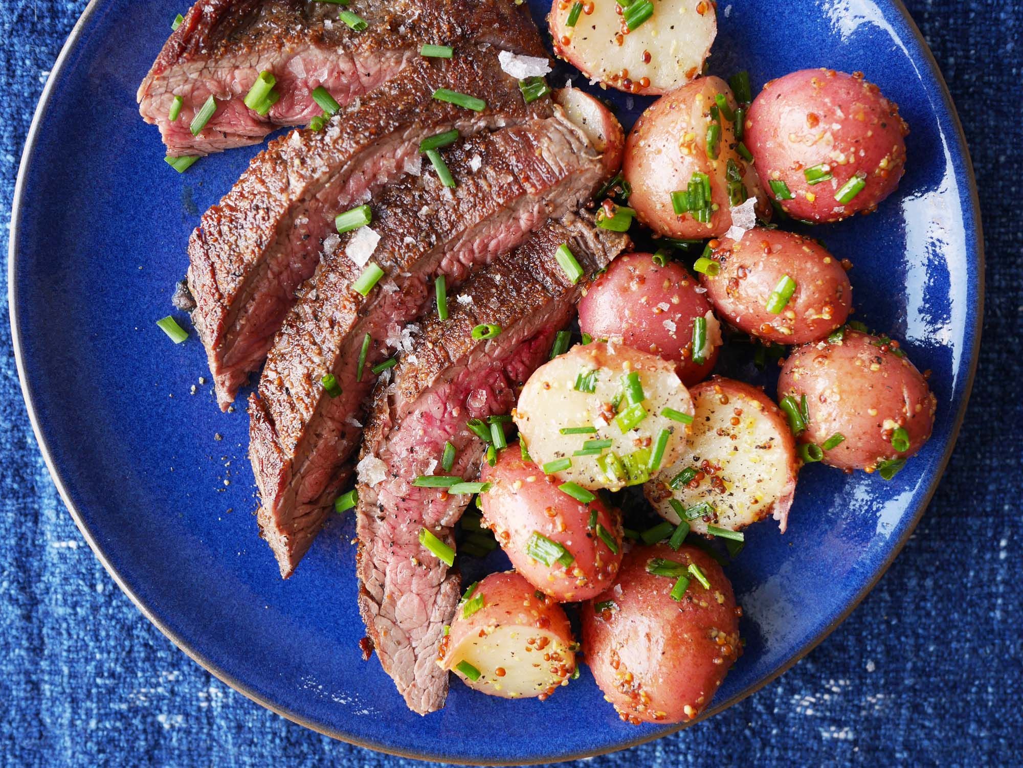 Flank steak 2025 and potatoes