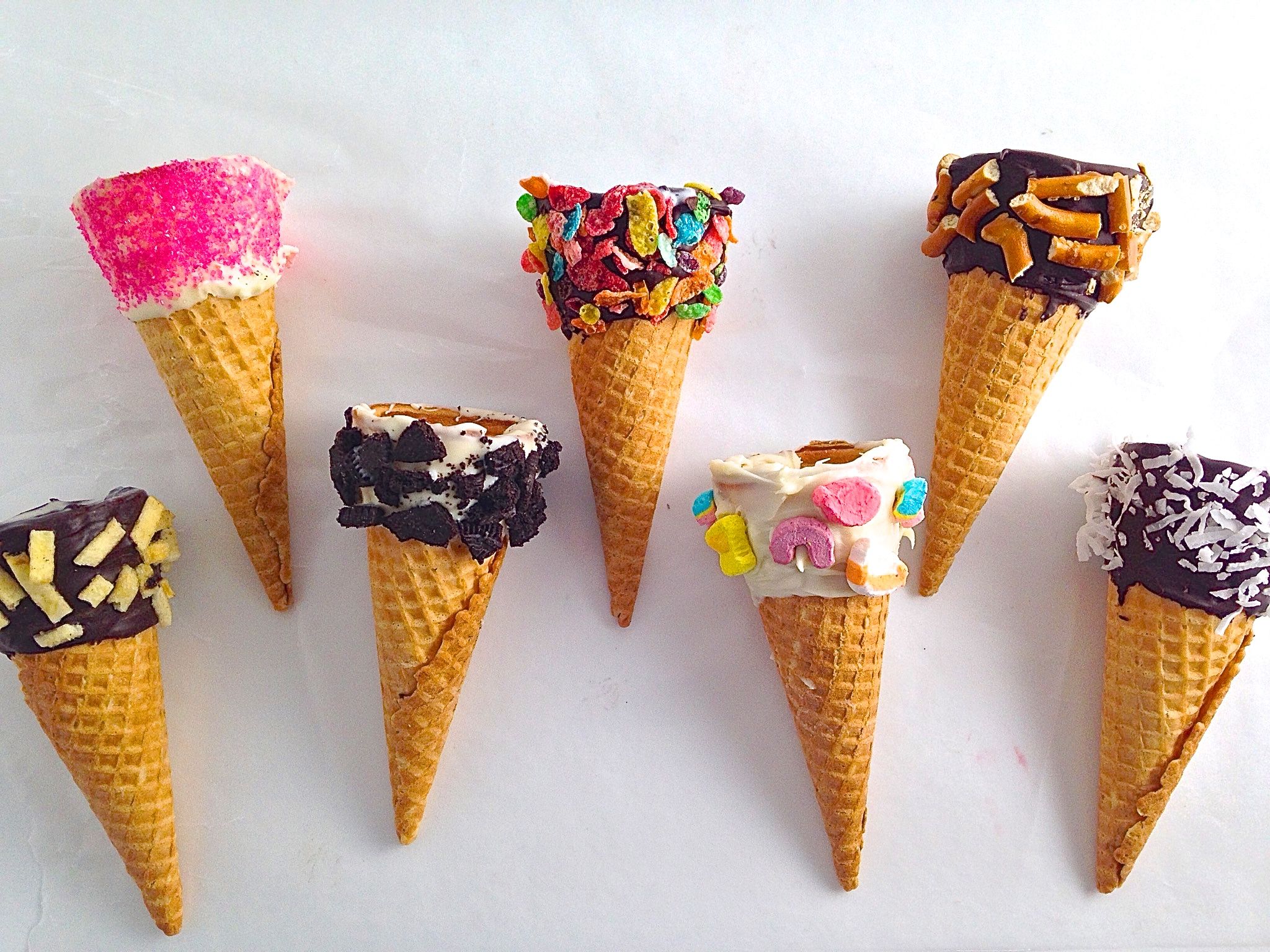 How To Decorate Ice Cream Cones Dipped Cone Recipes