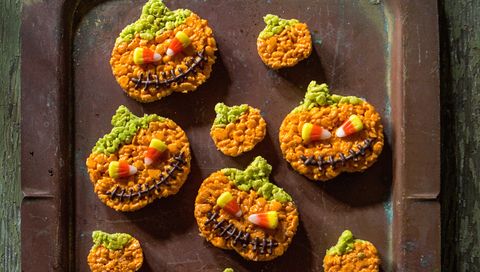 preview for Rice Krispies + Jack-o'-Lanterns = Spookiest Treat Ever
