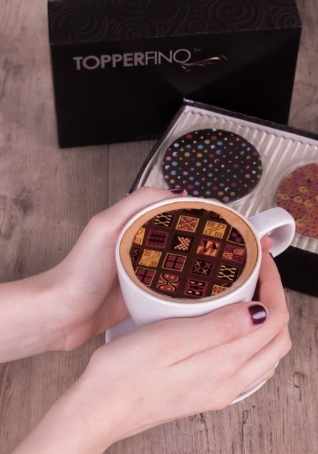 Chic New Way to Drink Coffee - Topperfino Chocolate Discs 
