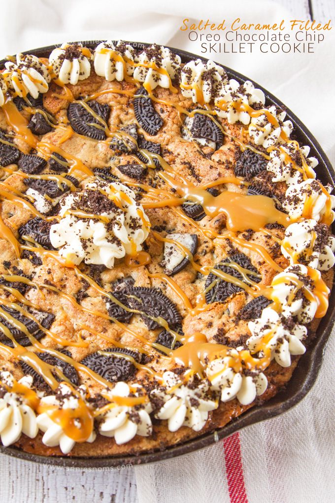 Camping Recipe: Giant Oreo Skillet Cookie - The Kitchen Magpie