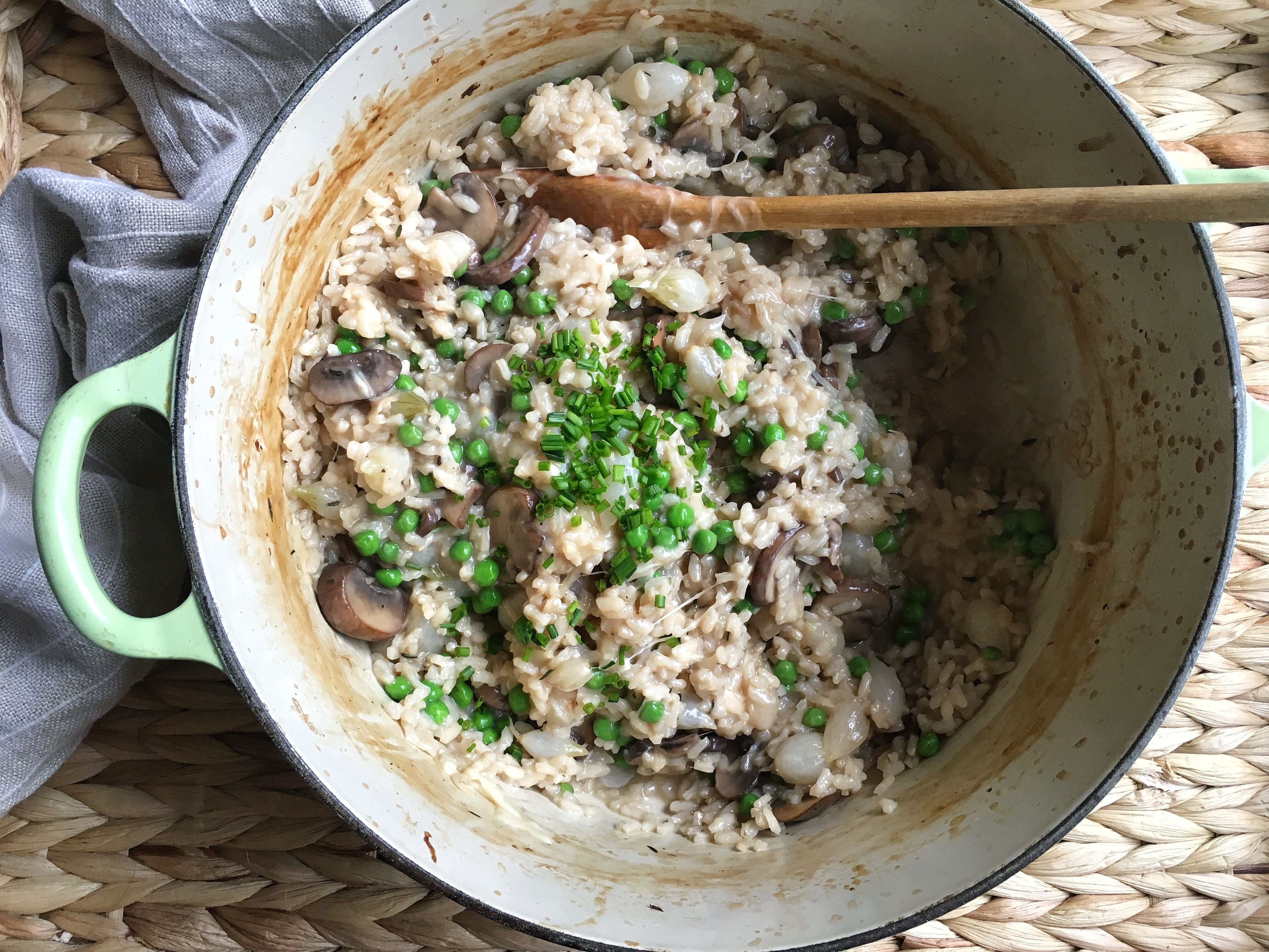 Mushroom Rice Casserole - Cheesy Parmesan - Dishes Delish