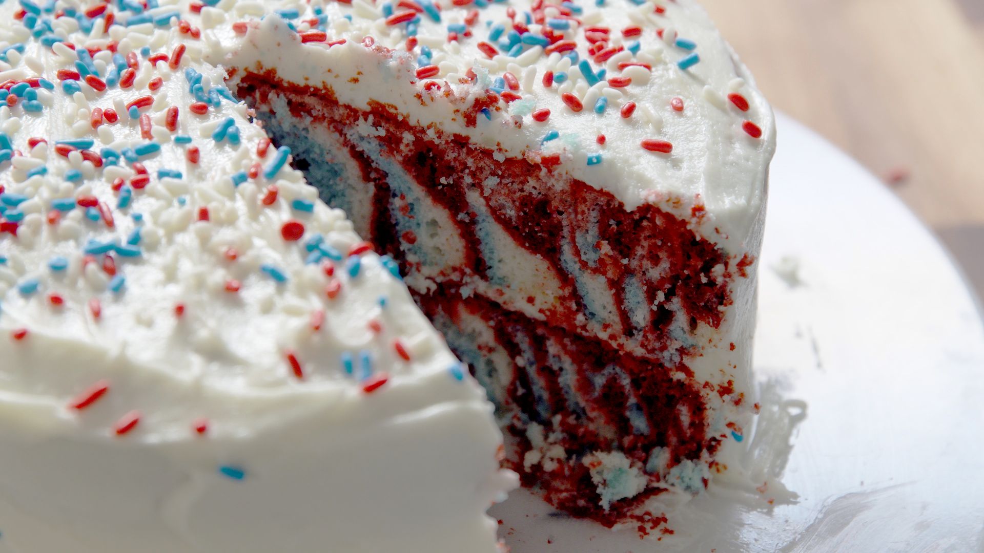 Easy American Flag Cake Recipe - How to Make an American Flag Cake