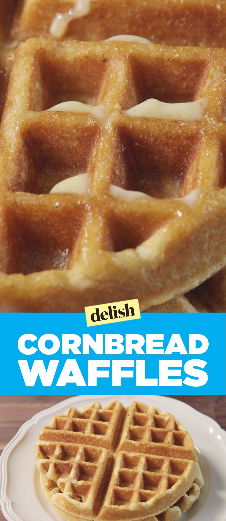 MINI WAFFLE MAKER BLACK & SAMPLE CORNBREAD