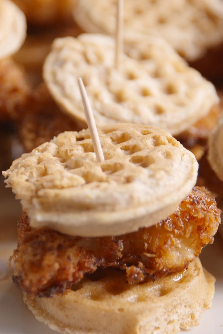 CafeMom.com : Chicken & Waffle Sliders : 40 Adorable Baby Shower Food Ideas  to Make in…