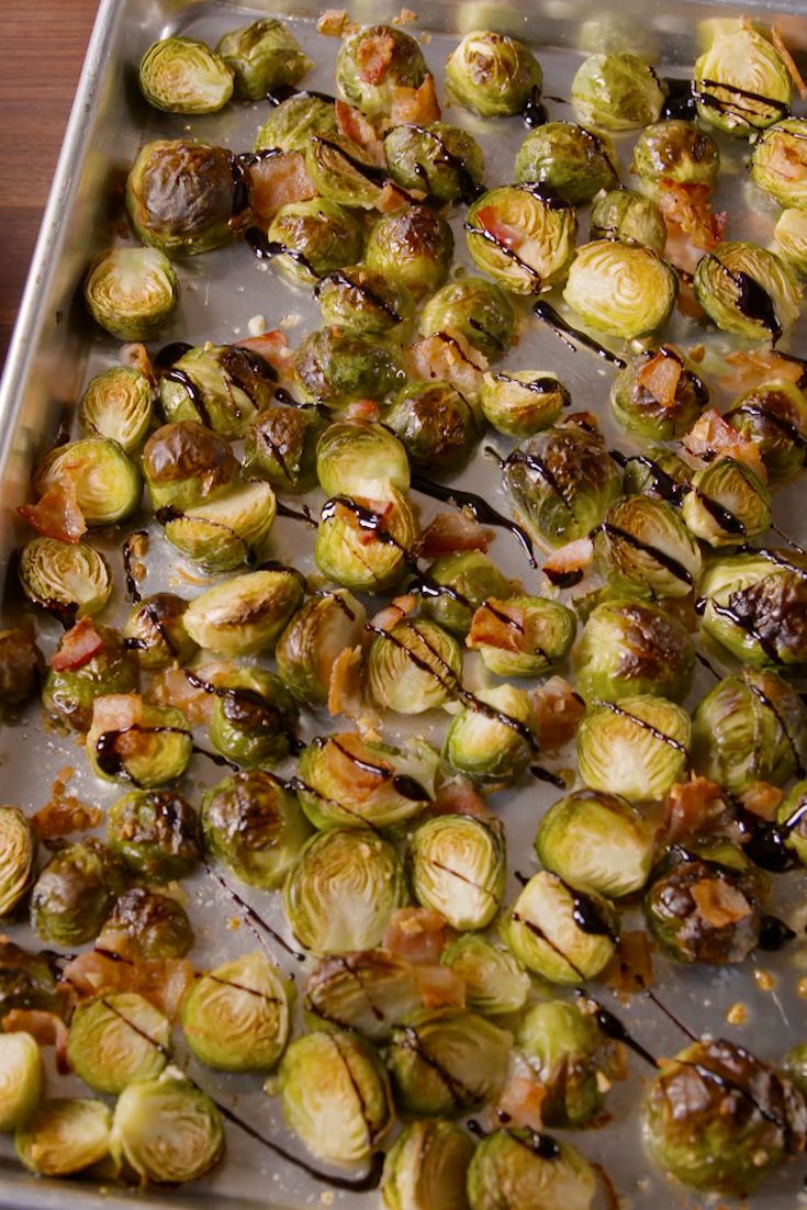 Balsamic Brussels Sprouts With Bacon