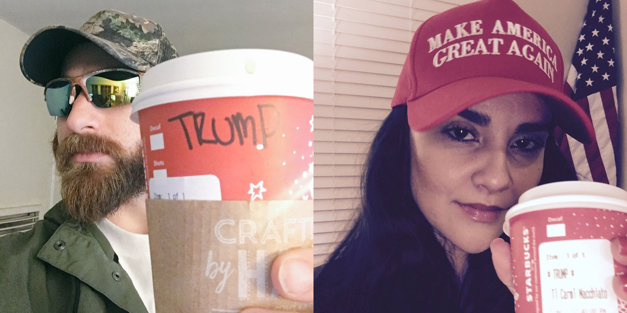 Donald Trump Supporters Get Starbucks Baristas to Write 'Trump' on Cups -  #TrumpCup Statement