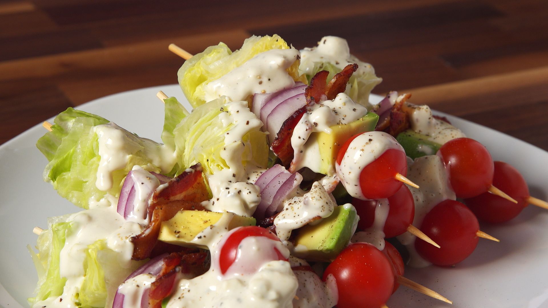 Wedge Salad Skewers - Recipes