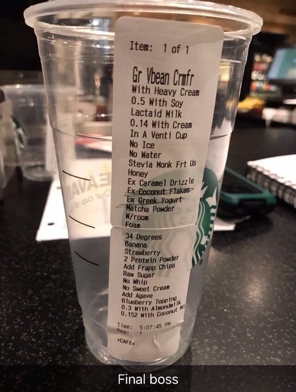 19 Ridiculous Custom Starbucks Orders