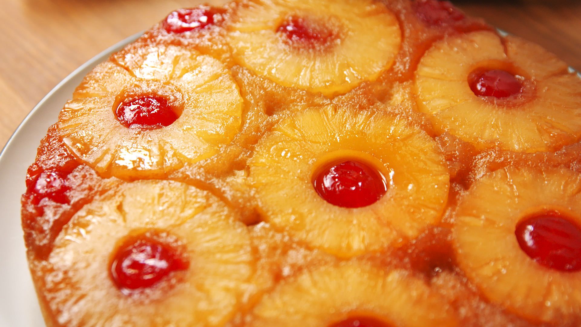 Rhubarb Upside-Down Cake Recipe