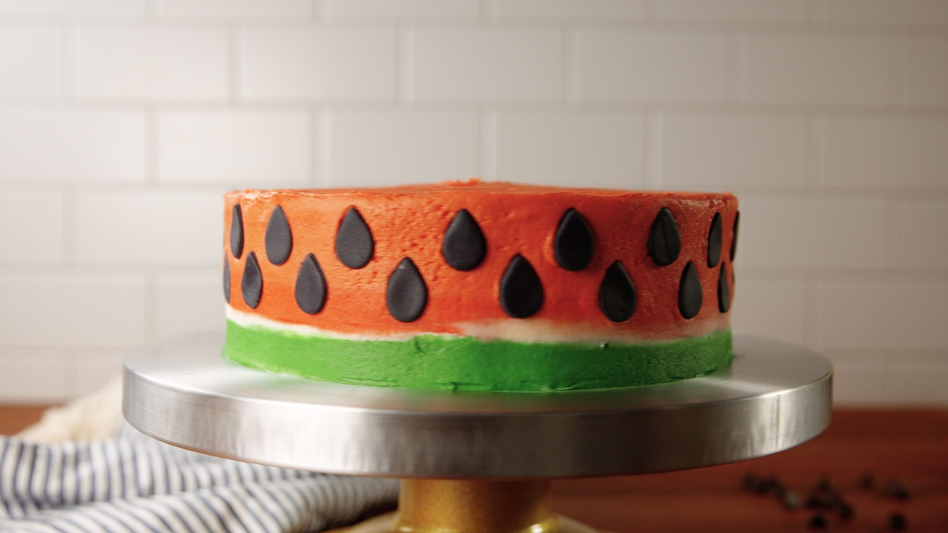 Watermelon Cake With Coconut Cream, Figs & Berries | Queen