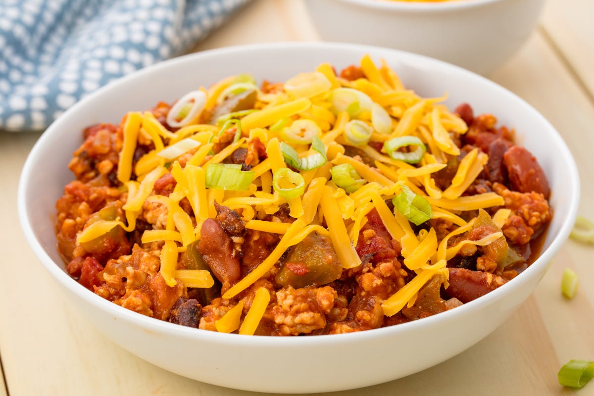 preview for Slow-Cooker Turkey Chili Is a Heart-Healthy Bowl of Comfort