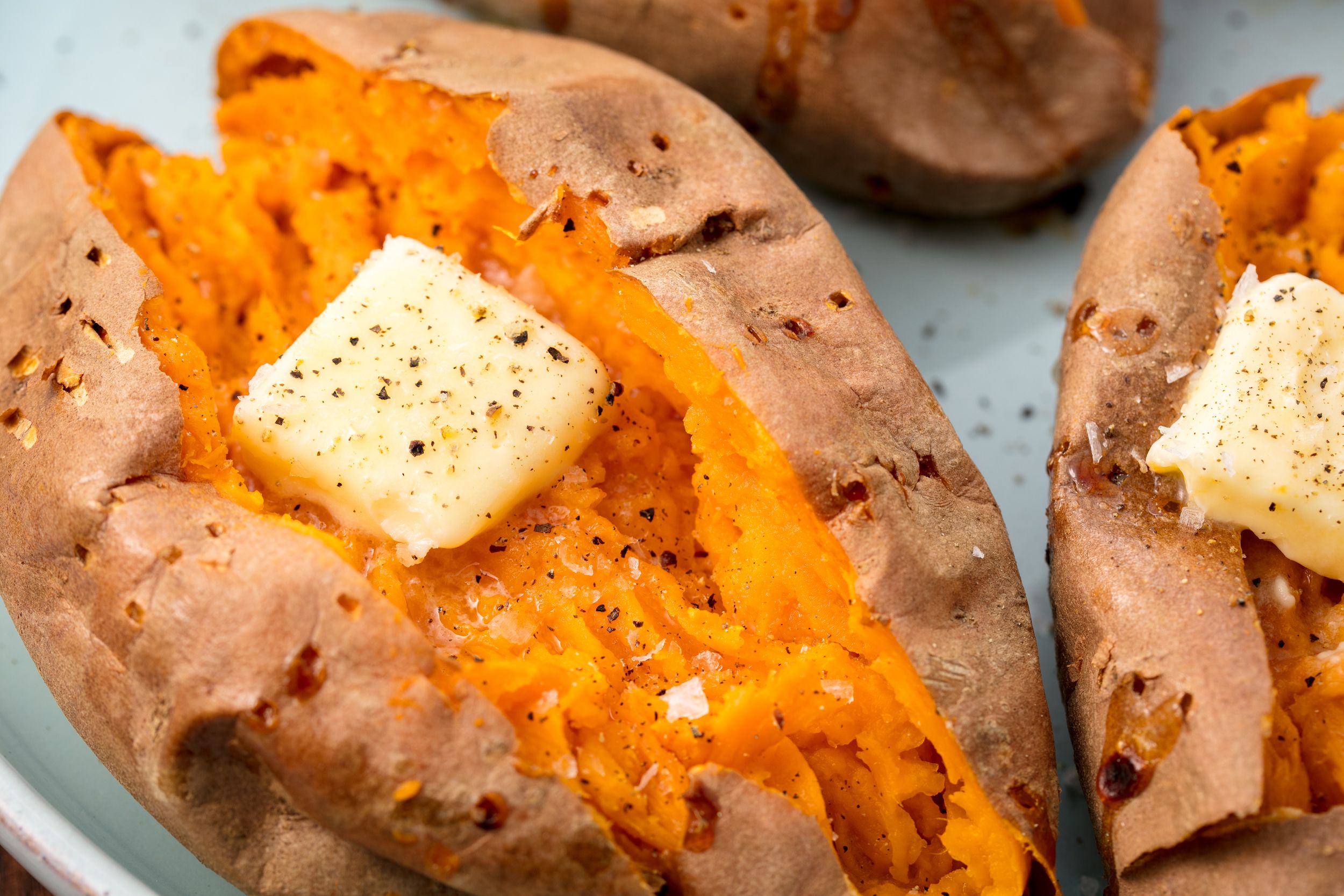 Plain Baked Sweet Potatoes