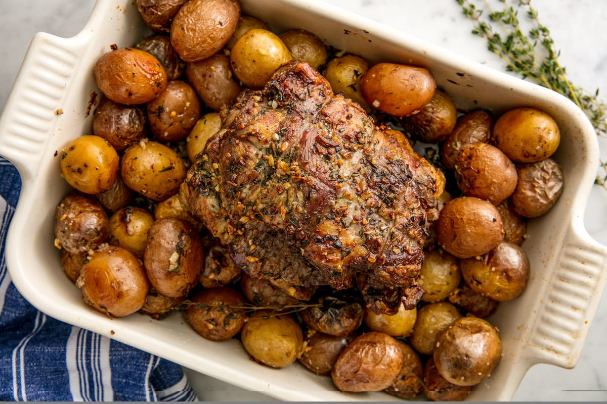 preview for This Garlicky Roast Will Change The Way You Think About Lamb