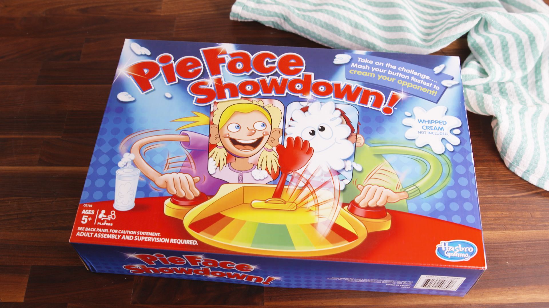 PIE FACE GAME HASBRO WHIPPED CREAM FUN!!