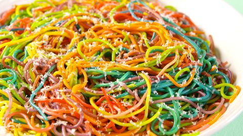 preview for Rainbow Spaghetti Is Officially The Most Fun Dinner EVER