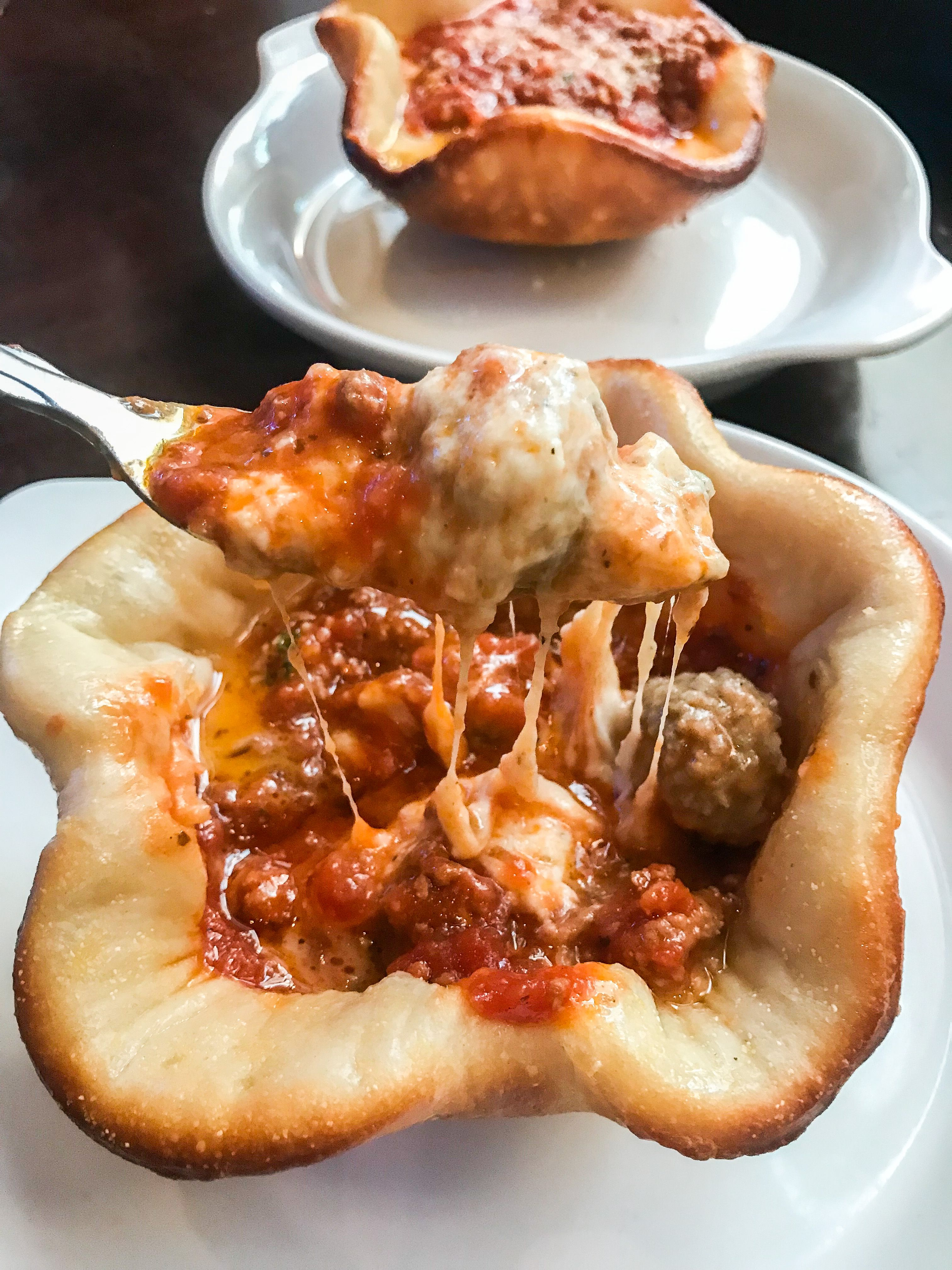 Olive Garden Is Selling The Cheesiest Meatball Pizza Bowl