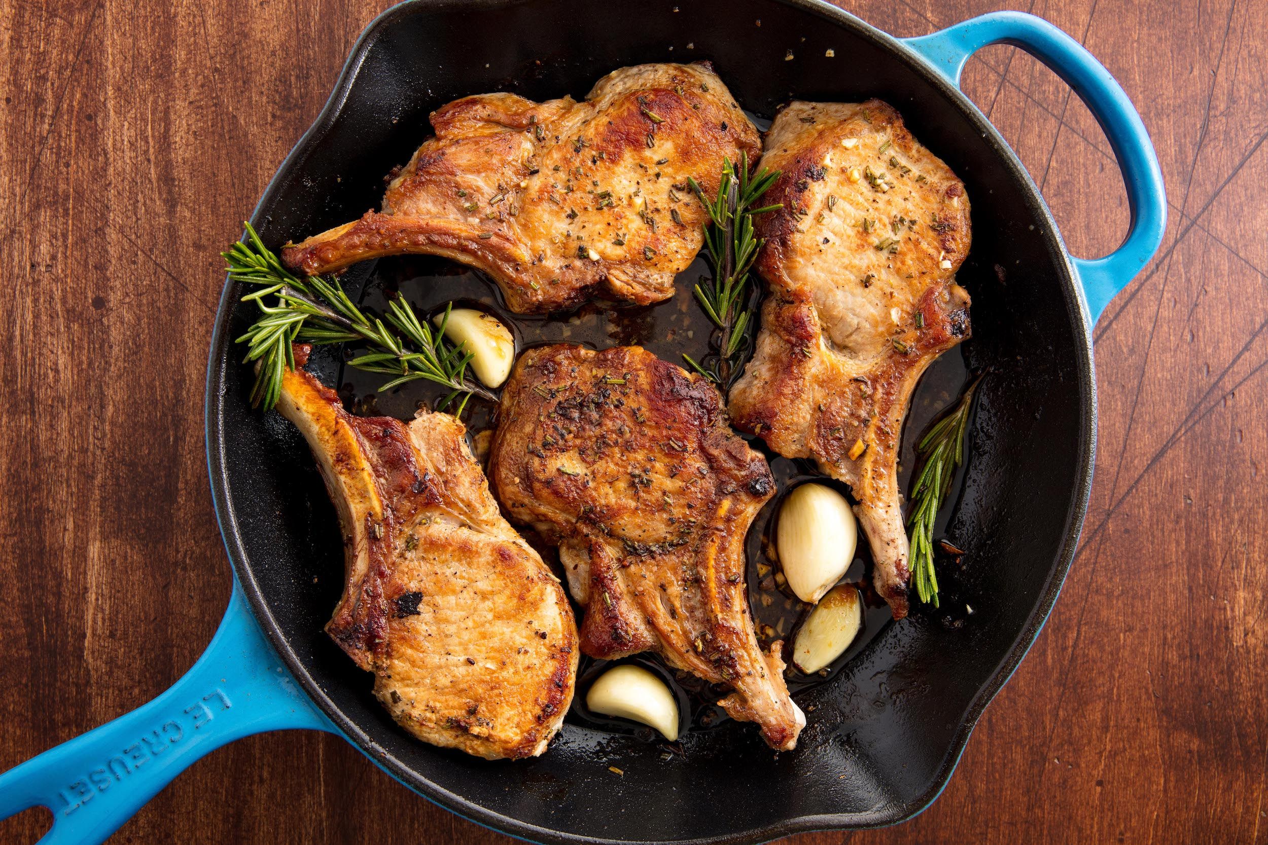 Keep It Classy With These Garlic Rosemary Pork Chops