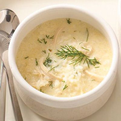 Avgolemono Chicken and Rice Soup - Skinnytaste