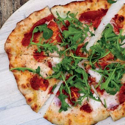 Sun Dried Tomato and Arugula Pizza