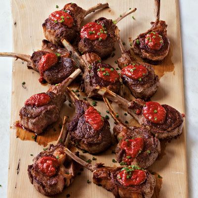 Grilled Harissa Lamb Chops