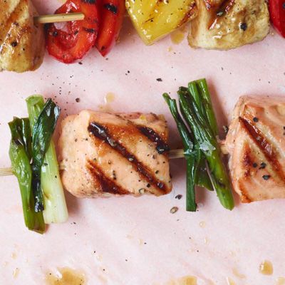 Swordfish Skewers with Salsa Verde Recipe - Chad Colby