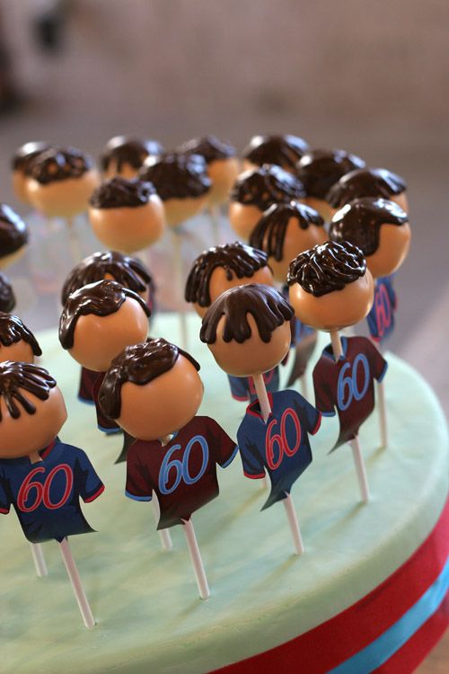 Football Cake Pops | Football cake pops, Superbowl cake pops, Cheer cakes